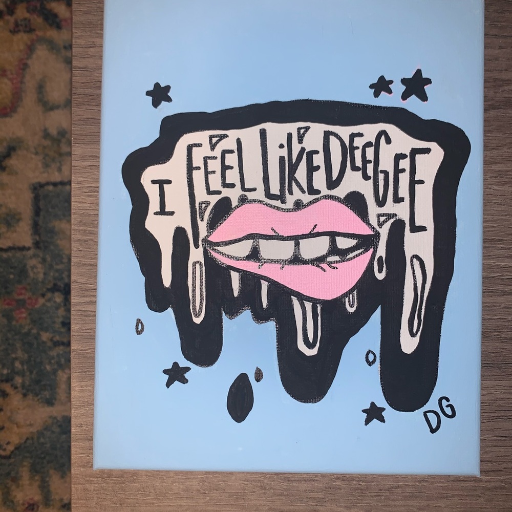 I Feel Like Dee Gee Delta Gamma Sorority Canvas